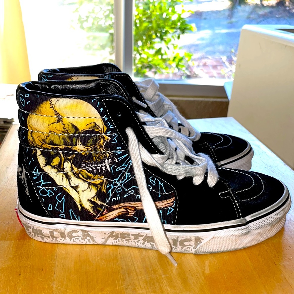 Special Edition Metallica Vans High Top Women’s 7.5 Mens 6